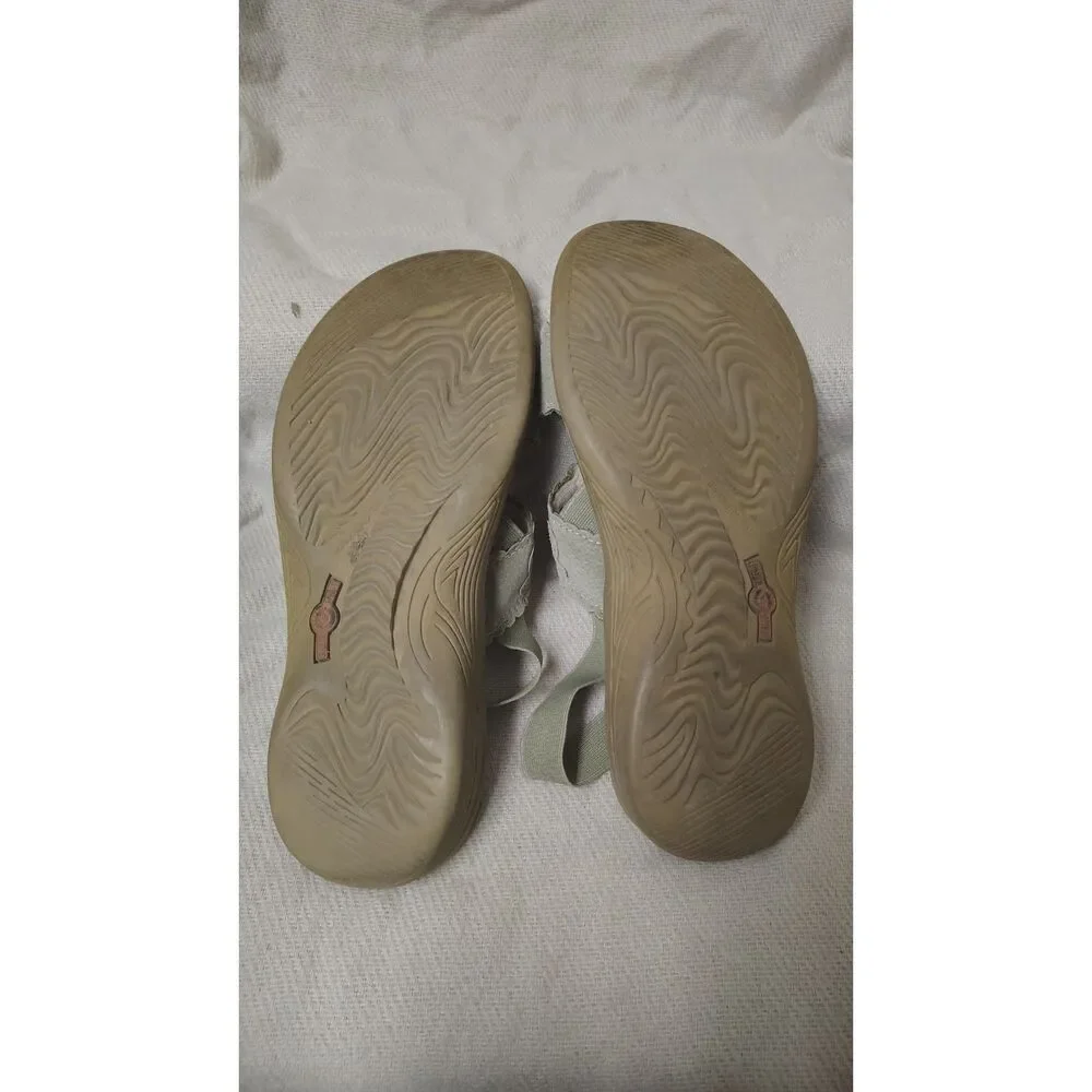 Earth Spirit Women's Size 7 Gelron Cushion Sage Green Comfort Slide Sandals